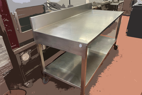 Table_Inox_Adossee_avec_Etagere__NEG339_Table_inox_Occasion